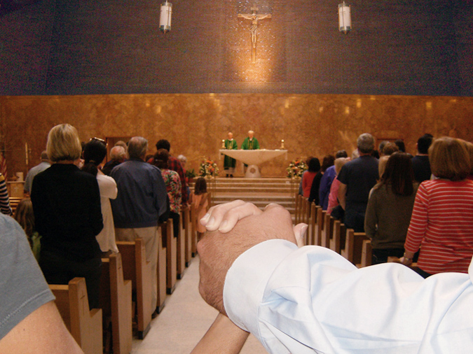 Holding Hands at St. John's Church
